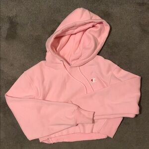 Champion Women's Pink Hoodie Sweater